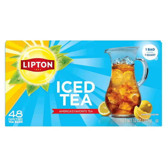 Lipton_Unsweetened_Iced_Tea_Bags,_Family_Size_Zero_Calories,_48_Tea_Bags