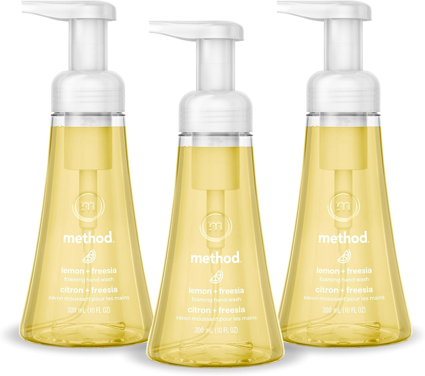 Method_Foaming_Hand_Wash,_Lemon_+_Freesia,_10_fl_oz,_3_pack
