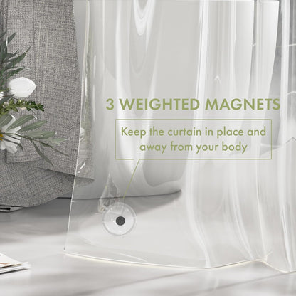AmazerBath_Shower_Curtain_Liner,_72x72_Clear_Shower_Curtain_Liner,_Waterproof_Plastic_Shower_Liner,_Cute_Lightweight_PEVA_Shower_Curtain_for_Bathroom_with_3_Magnets_and_12_Rustproof_Metal_Grommets