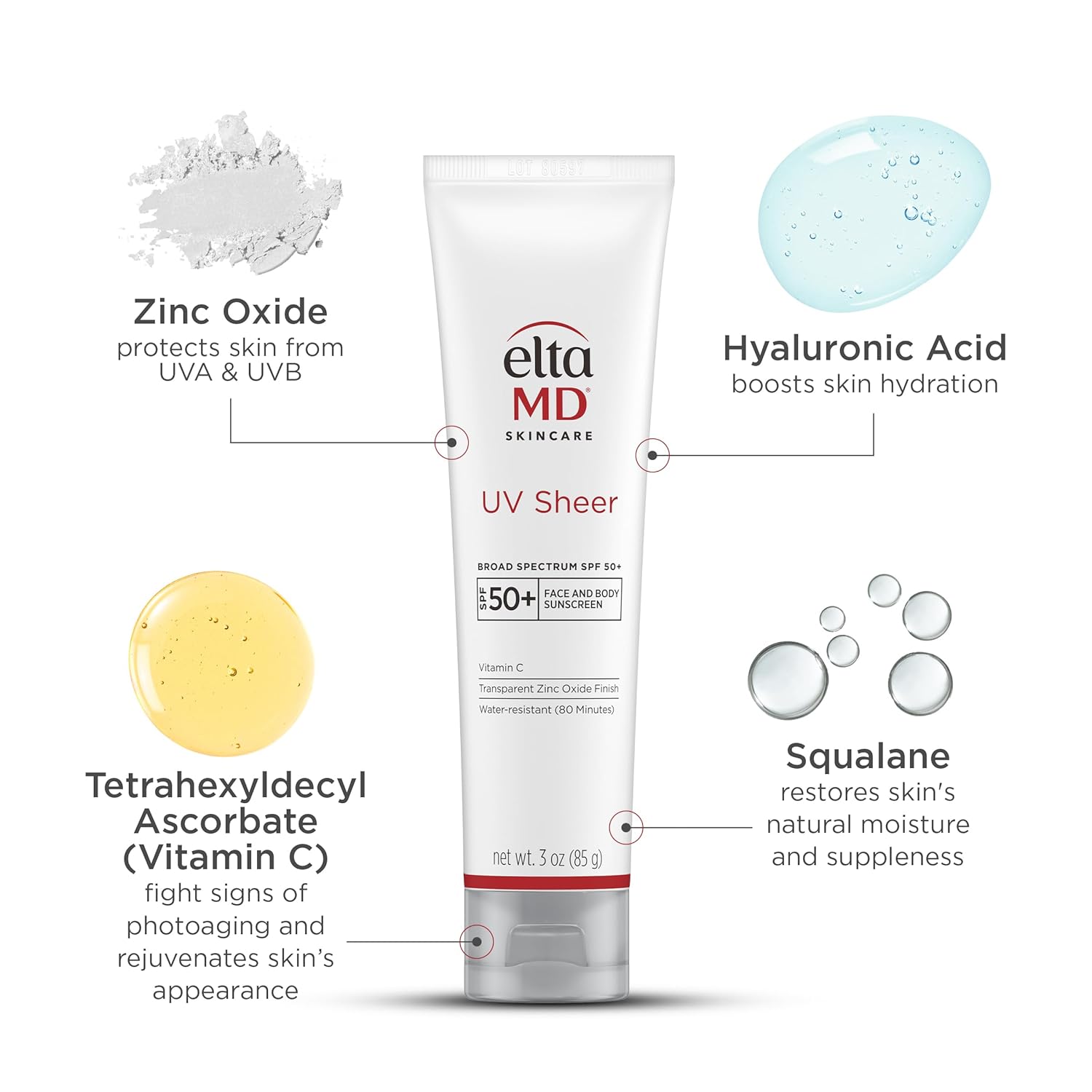 EltaMD_UV_Sheer_Face_and_Body_Sunscreen_SPF_50+,_No_White_Cast_Sunscreen_with_Transparent_Zinc_Oxide_and_Hyaluronic_Acid,_Moisturizes_and_Protects