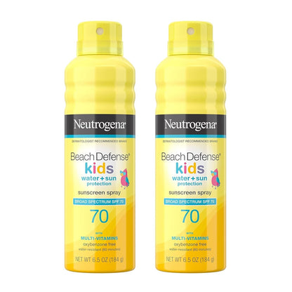 Neutrogena_Beach_Defense_Kids_Sunscreen_Spray_SPF_70,_Water-Resistant_Spray_Sunscreen,_Broad_Spectrum_Protection,_Oxybenzone-Free_&_Fast-Drying,_Beach_Vacation_Essential,_6.5_oz,_Pack_of_2