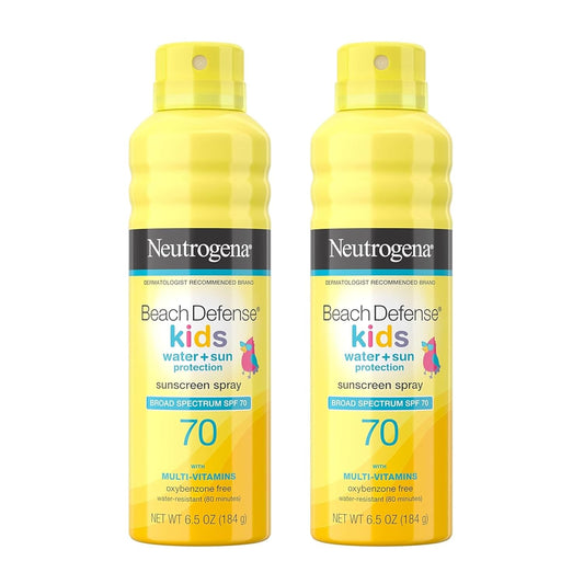 Neutrogena_Beach_Defense_Kids_Sunscreen_Spray_SPF_70,_Water-Resistant_Spray_Sunscreen,_Broad_Spectrum_Protection,_Oxybenzone-Free_&_Fast-Drying,_Beach_Vacation_Essential,_6.5_oz,_Pack_of_2