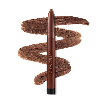 LAURA GELLER NEW YORK Kajal Longwear Kohl Eyeliner Pencil with Caffeine, Smooth &amp;amp; Blendable Makeup, Dark Brown