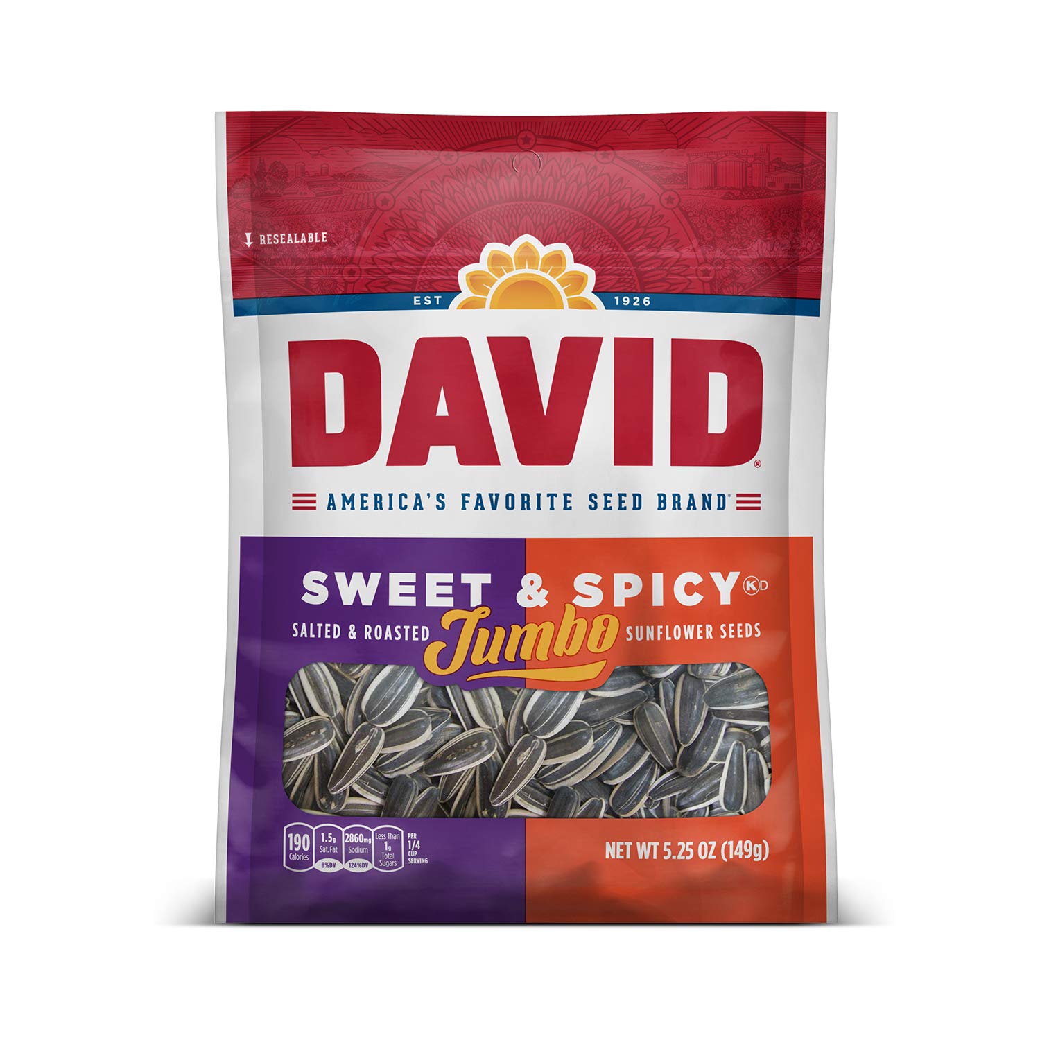 DAVID_Roasted_and_Salted_Jumbo_Sunflower_Seeds,_Sweet_and_Spicy_Flavor,_5.25oz.