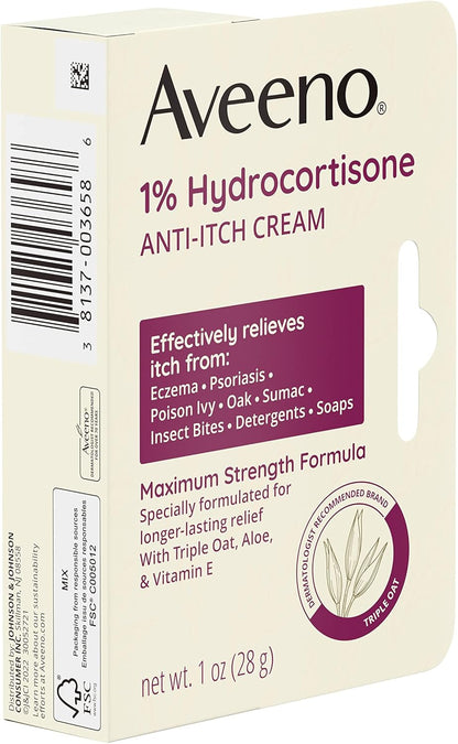 Aveeno_Maximum_Strength_1%_Hydrocortisone_Anti-Itch_Cream,_Triple_Oat,_Aloe_&_Vitamin_E_For_Itch_Relief_From_Eczema,_Psoriasis,_Insect_Bites,_Poison_Ivy,_Oak_&_Sumac_&_Detergents,_1_oz