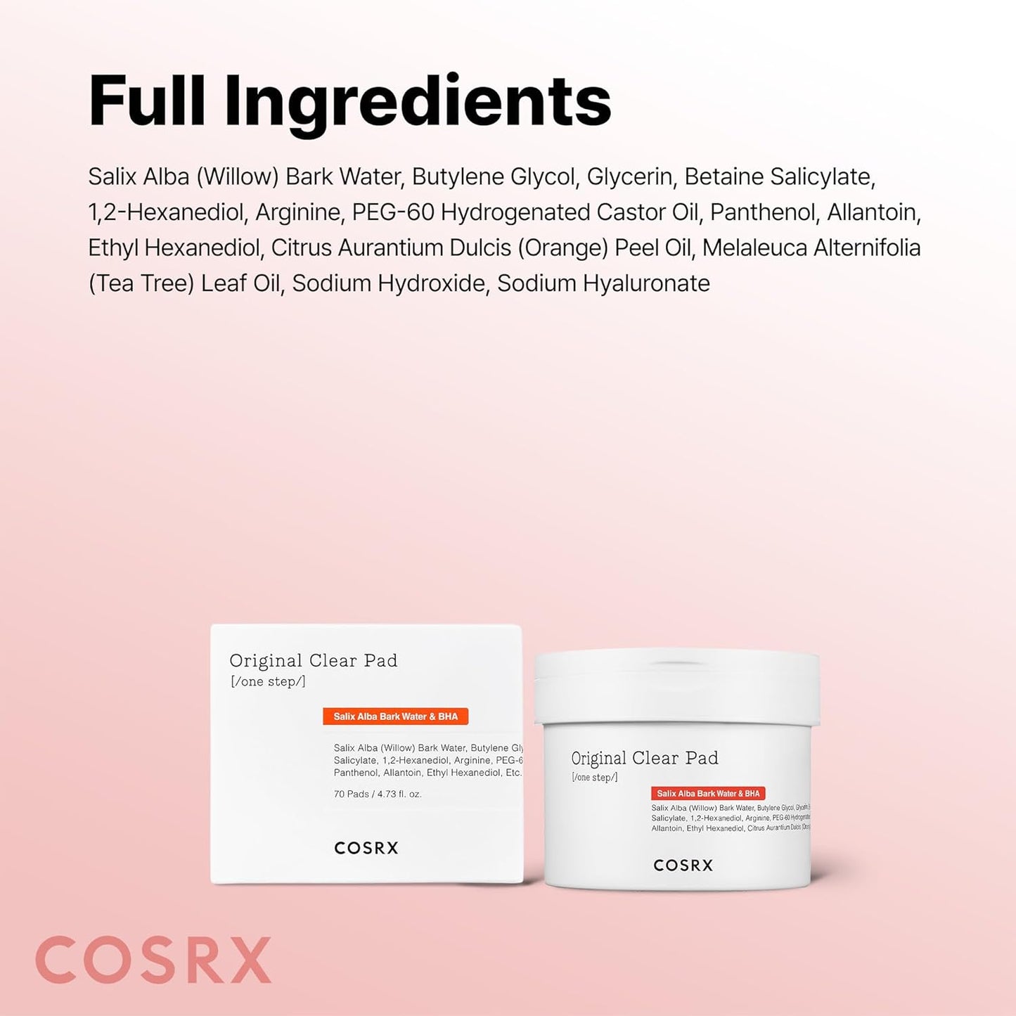 COSRX_BHA_Toner_Pads,_70_Sheets,_Exfoliating_Pads_for_Dead_Skin_&_Blackheads,_Minimize_Pores,_Prevent_Breakouts,_Improve_Skin_Texture,_Korean_Skin_Care