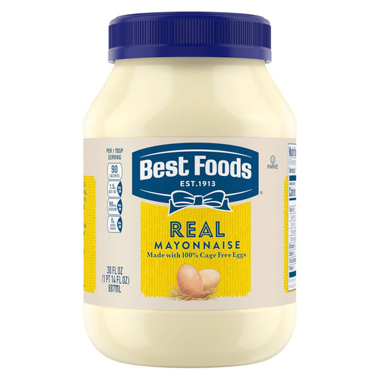 Best_Foods_Real_Mayonnaise_Mayo_Jar_For_A_Creamy_Sandwich_Spread_or_Condiment_Gluten-Free,_Made_With_100%_Cage-Free_Eggs_30_oz