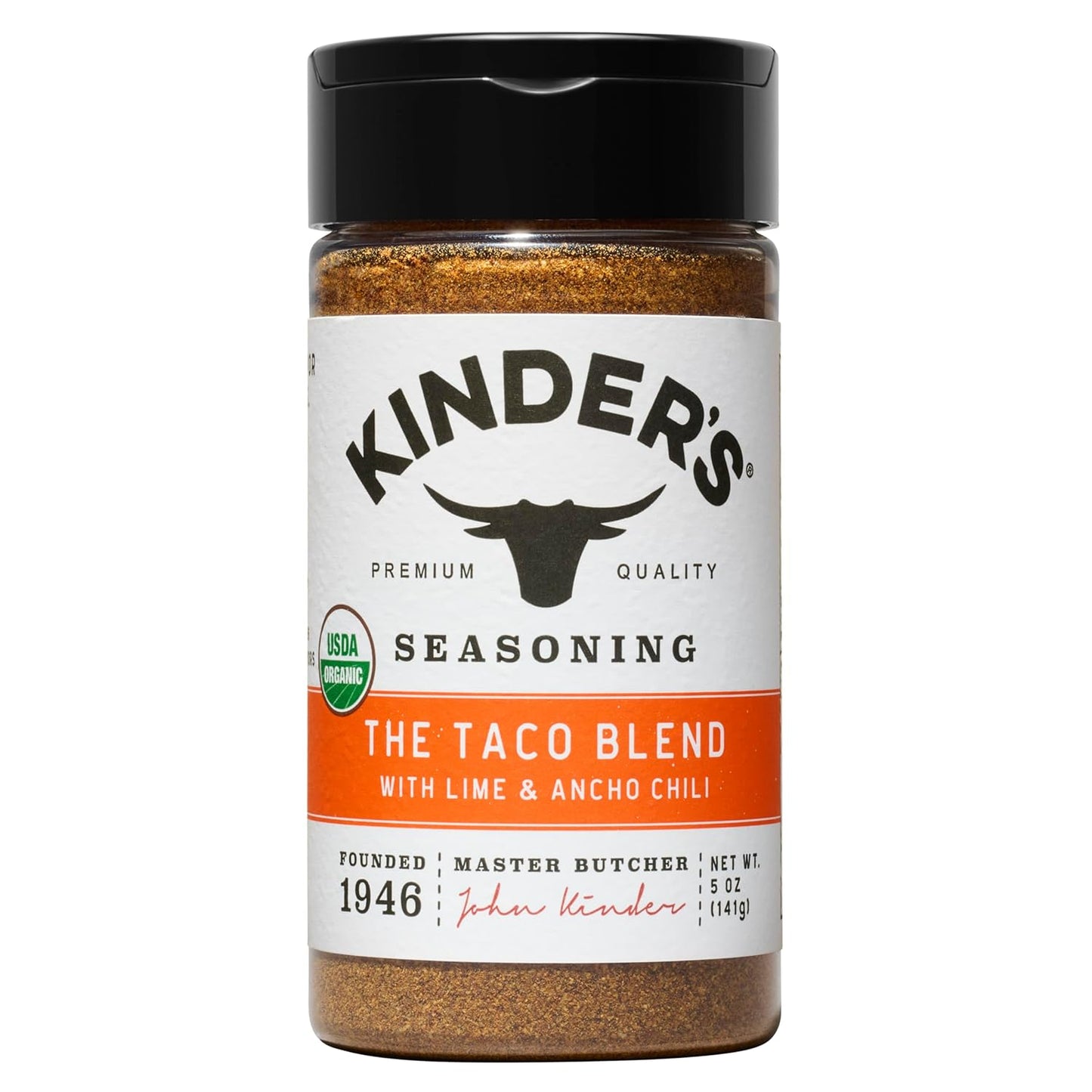 Kinder's_Organic_The_Taco_Blend_Seasoning,_5_Oz,_Lime,_Chili_&_Spice_Blend,_USDA_Certified_Organic,_MSG_Free,_Great_on_Beef,_Chicken,_Seafood,_Vegetables,_and_Pasta