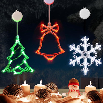 LOLStar_Christmas_Window_Decorations,3_Pack_Jingling_Bell,Christmas_Tree,Snowflake_Christmas_Window_Lights_with_Suction_Cup,_Timer_Function_&_Slow_Fade_Mode_Battery_Operated_Indoor_Lights