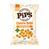 Heirloom Cheddar Cheese Balls by Pipcorn - 4.5oz - Organic Cheese, No Artificial Anything, Non-GMO Heirloom Corn, No Preservatives, Gluten Free