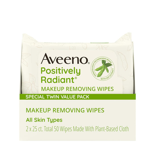 Aveeno_Positively_Radiant_Makeup_Remover_Wipes,_Oil_Free,_Alcohol_Free,_Non-Comedogenic_Facial_Cleansing_Wipes,_Gentle_Face_Wipes_for_Sensitive_Skin,_Travel_Makeup_Wipes,_Twin_Pack,_2_x_25_Ct