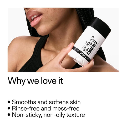 The_INKEY_List_Glycolic_Acid_Exfoliating_Body_Stick_-_Deep_Exfoliation_for_Rough,_Bumpy_Skin,_Fragrance_Free,_Targets_KP_&_Ingrown_Hairs,_Suitable_For_All_Skin_Types