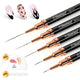 0-5pcs Liner Brushes Black