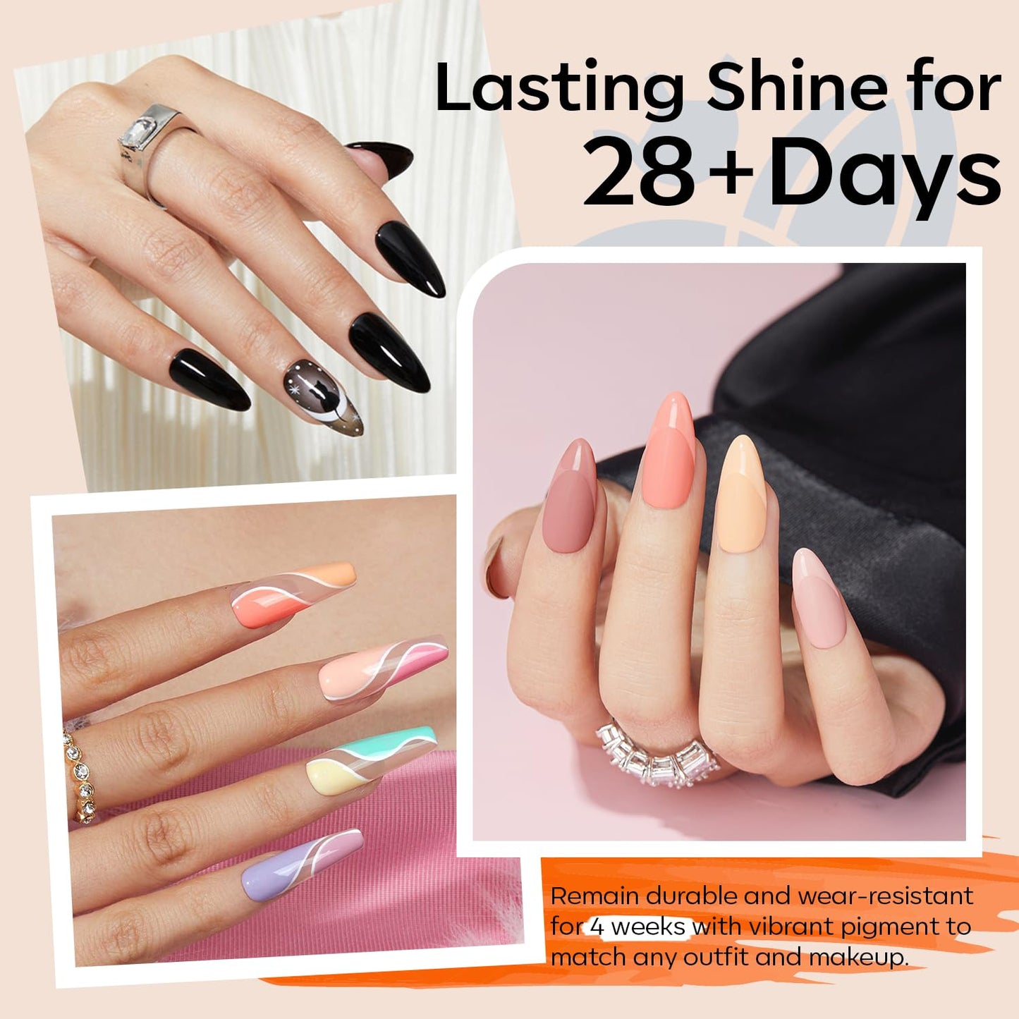 modelones_32_PCS_Gel_Nail_Polish_Set,_28_Colors_Gel_Polish_with_No_Wipe_Base_Coat,_Glitter_&_Glossy_&_Matte_Top_Coat_Black_Brown_Red_Purple_Soak_Off_LED_Nail_Art_Kit_Salon_at_Home