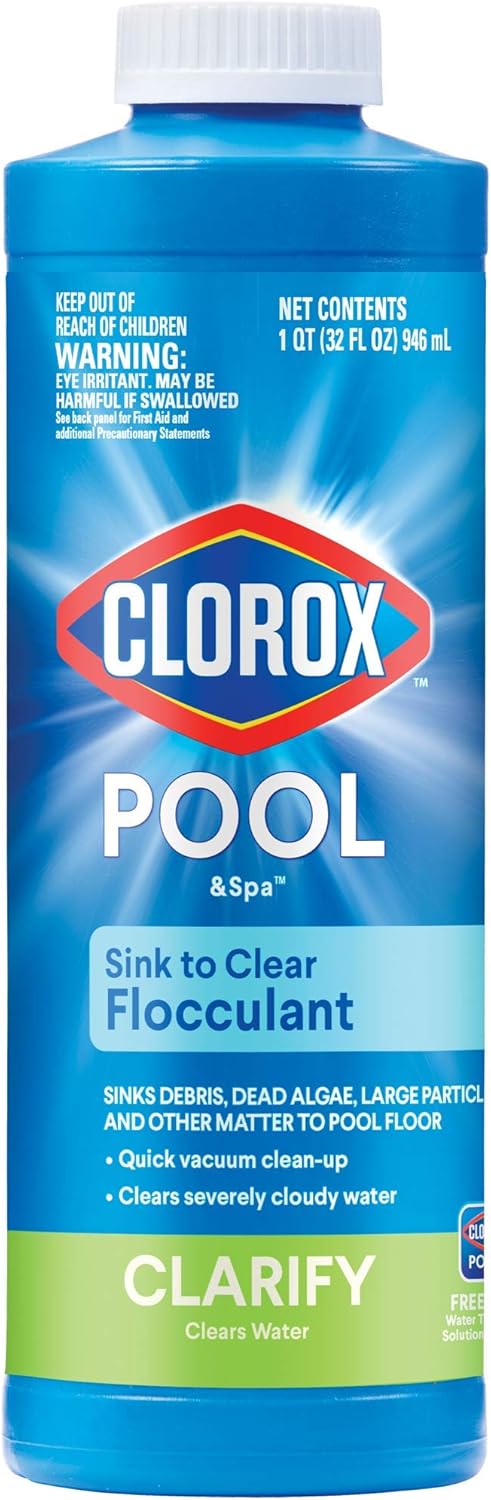 Clorox®_Pool&Spa™_Swimming_Pool_Sink_to_Clear_Flocculant,_Sinks_Debris,_Dead_Algae,_Large_Particles_&_Other_Matters_to_Pool_Floor,_1_Quart_(Pack_of_1)