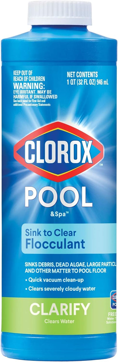 Clorox®_Pool&Spa™_Swimming_Pool_Sink_to_Clear_Flocculant,_Sinks_Debris,_Dead_Algae,_Large_Particles_&_Other_Matters_to_Pool_Floor,_1_Quart_(Pack_of_1)