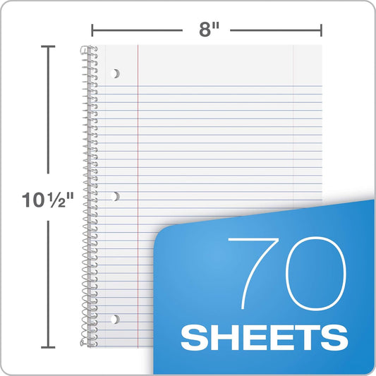 Oxford_Spiral_Notebook_6_Pack,_1_Subject,_College_Ruled_Paper,_8_x_10-1/2_Inch,_Color_Assortment_Design_May_Vary_(65007)