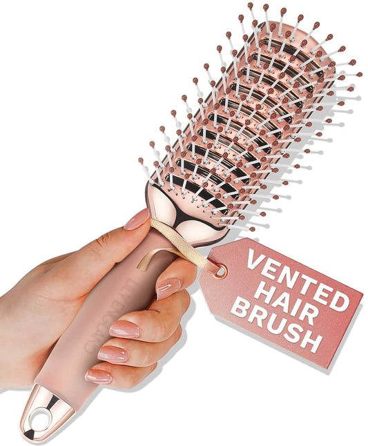 Lily_England_Vented_Hair_Brush_for_Blow_Drying_-_Easy_Detangling_Hairbrush_for_Women_for_Fine,_Thick,_Curly_Hair_with_Non-Slip_Gel_Handle_-_Static_Free_Vent_Hair_Brushes_for_Faster_Drying,_Rose_Gold