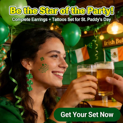 St_Patricks_Day_Earrings_&_Tattoos_for_Women,_3_Pairs_Irish_Earrings_+_Shamrock_Temporary_Tattoos_for_Irish_Festival_Party_Celebration,_Green_Saint_Patricks_Day_Shirt_&_Outfits_Accessories_for_Adults