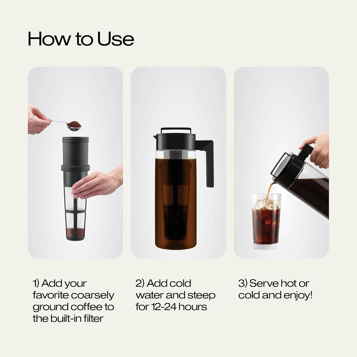 Takeya_Deluxe_Cold_Brew_Coffee_Maker_-_BPA-Free_Tritan_Pitcher_with_Airtight_Leakproof_Lid,_Silicone_Grip_Handle,_Fine-Mesh_Filter_-_Shatter-Proof,_Dishwasher_Safe,_Made_in_USA_-_2_Quart/Black