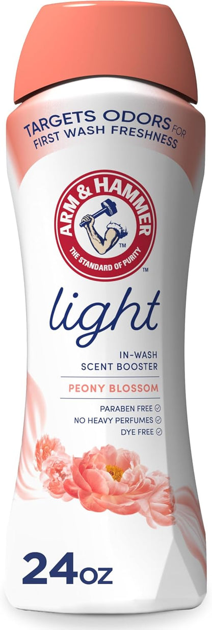 ARM_&_HAMMER_Light_In-Wash_Scent_Booster,_No_Heavy_Perfumes,_No_Dyes,_No_Parabens,_Peony_Blossom_Scent,_24_Oz