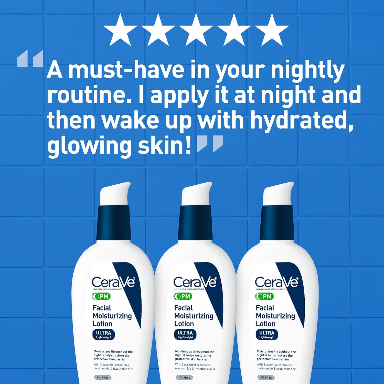 CeraVe_PM_Facial_Moisturizing_Lotion,_Night_Cream_with_Hyaluronic_Acid_and_Niacinamide,_Ultra-Lightweight,_Oil-Free_Moisturizer_for_Face,_3_Ounce