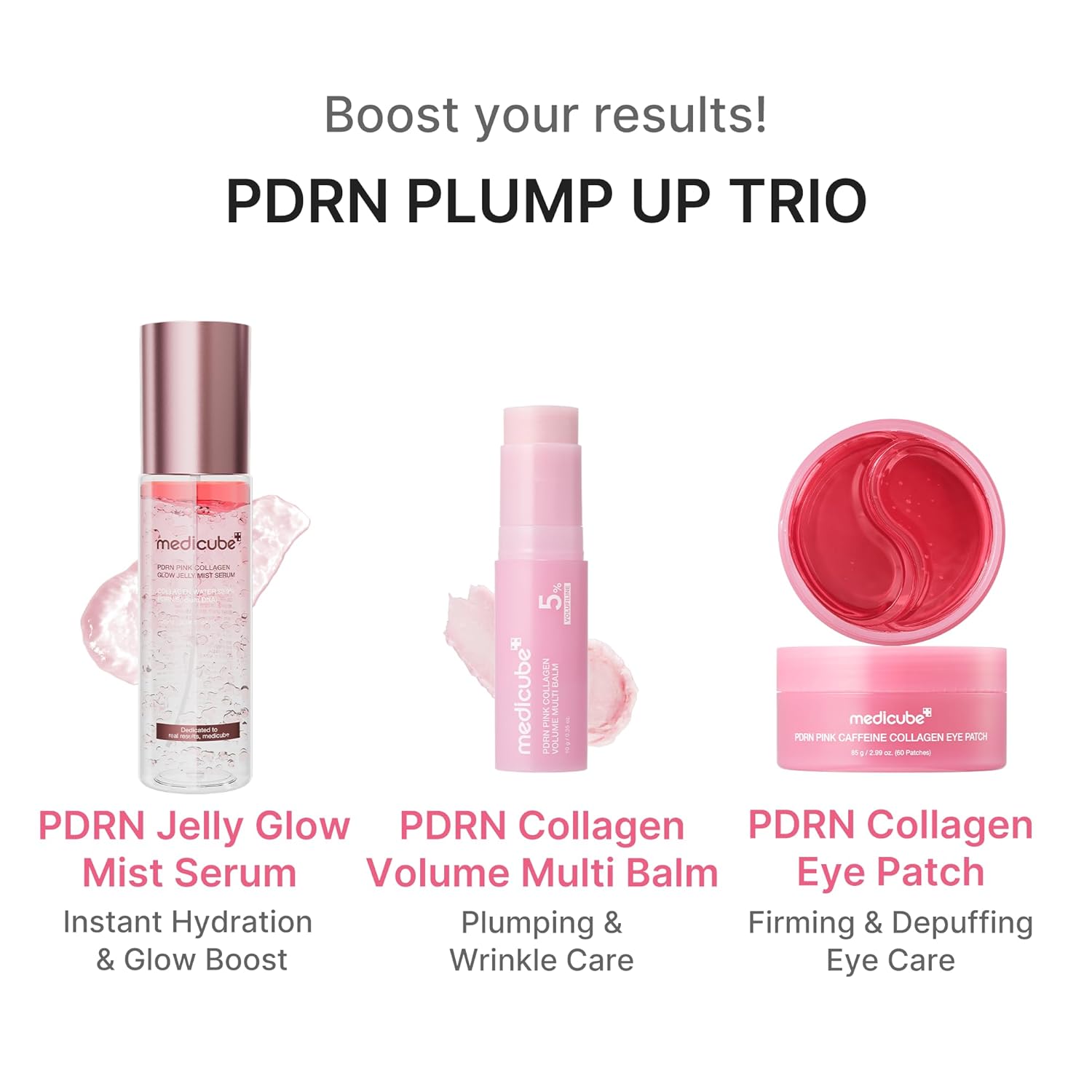 medicube_PDRN_Pink_Collagen_Volume_Multi_Balm_Stick_|_Volufiline,_PDRN,_NAD,_Collagen_|_Face_&_Body_Balm_for_Under-Eyes,_Neck,_Forehead,_Smile_Lines,_Lips_|_Plumping,_Radiance,_Line_Care_|_K-Beauty