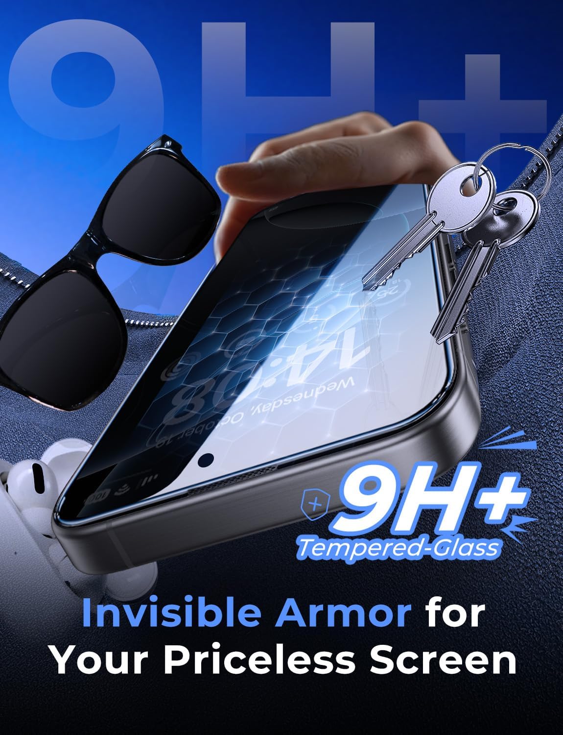 MAGIC_JOHN_2_Pack_for_iPhone_16_Pro_Max_6.9_inch_Privacy_Tempered_Glass_Screen_Protector,_Bubble_Free,_Easy_Installation,_Auto_Dust-Elimination