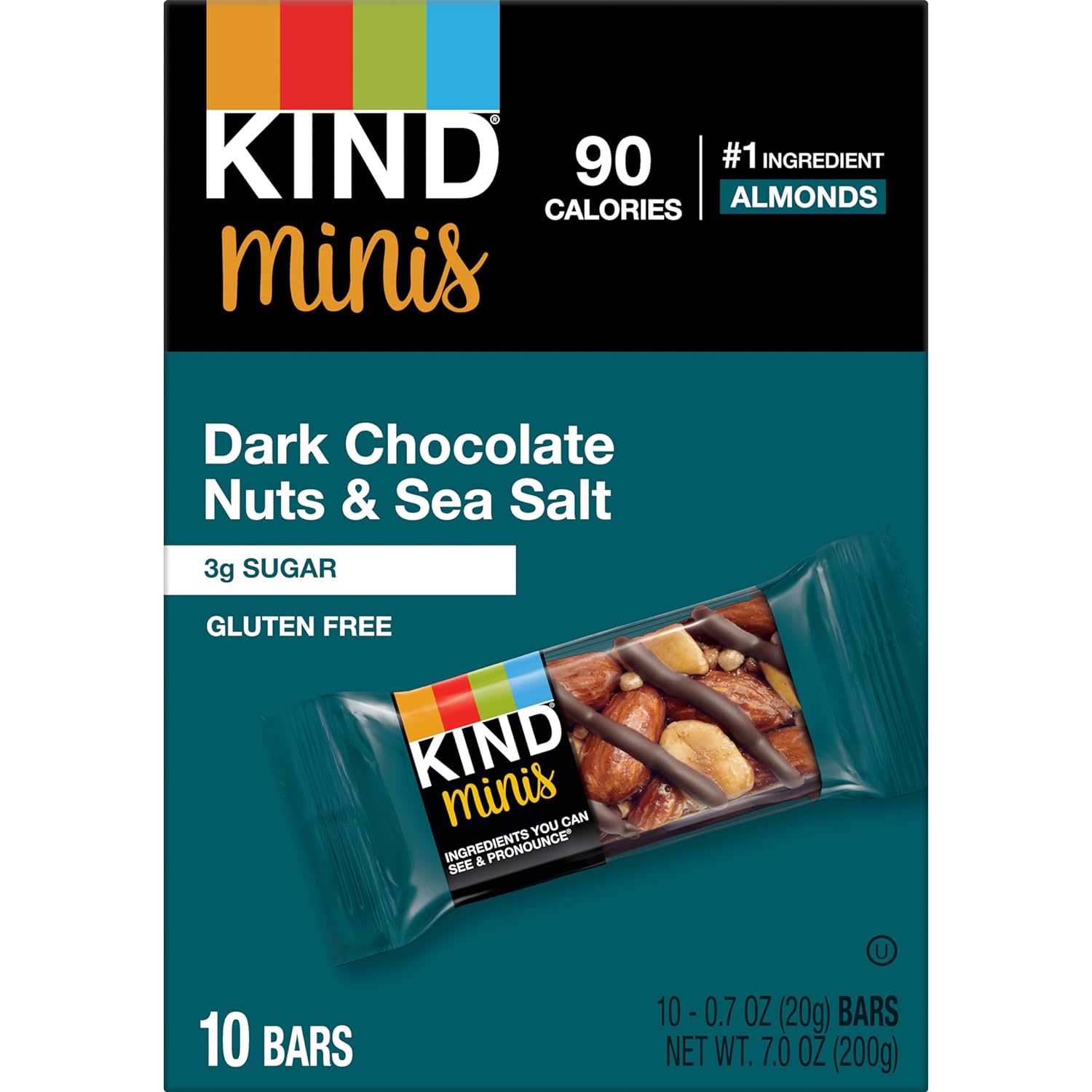 KIND_Minis,_Dark_Chocolate_Nuts_&_Sea_Salt,_Healthy_Snacks,_Gluten_Free,_Low_Calorie_Snacks,_Low_Sugar,_10_Count