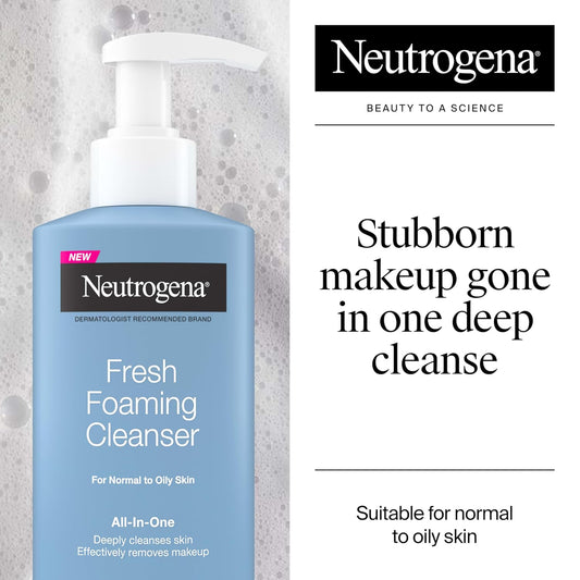 Neutrogena_Fresh_Foaming_Facial_Cleanser,_All-In-One_Makeup_Remover_Face_Wash_for_Nor-mal_to_Oily_Skin_Deeply_Cleanses_&_Removes_Waterproof_Makeup,_Soap-Free,_Non-Comedogenic,_8.5_fl._oz