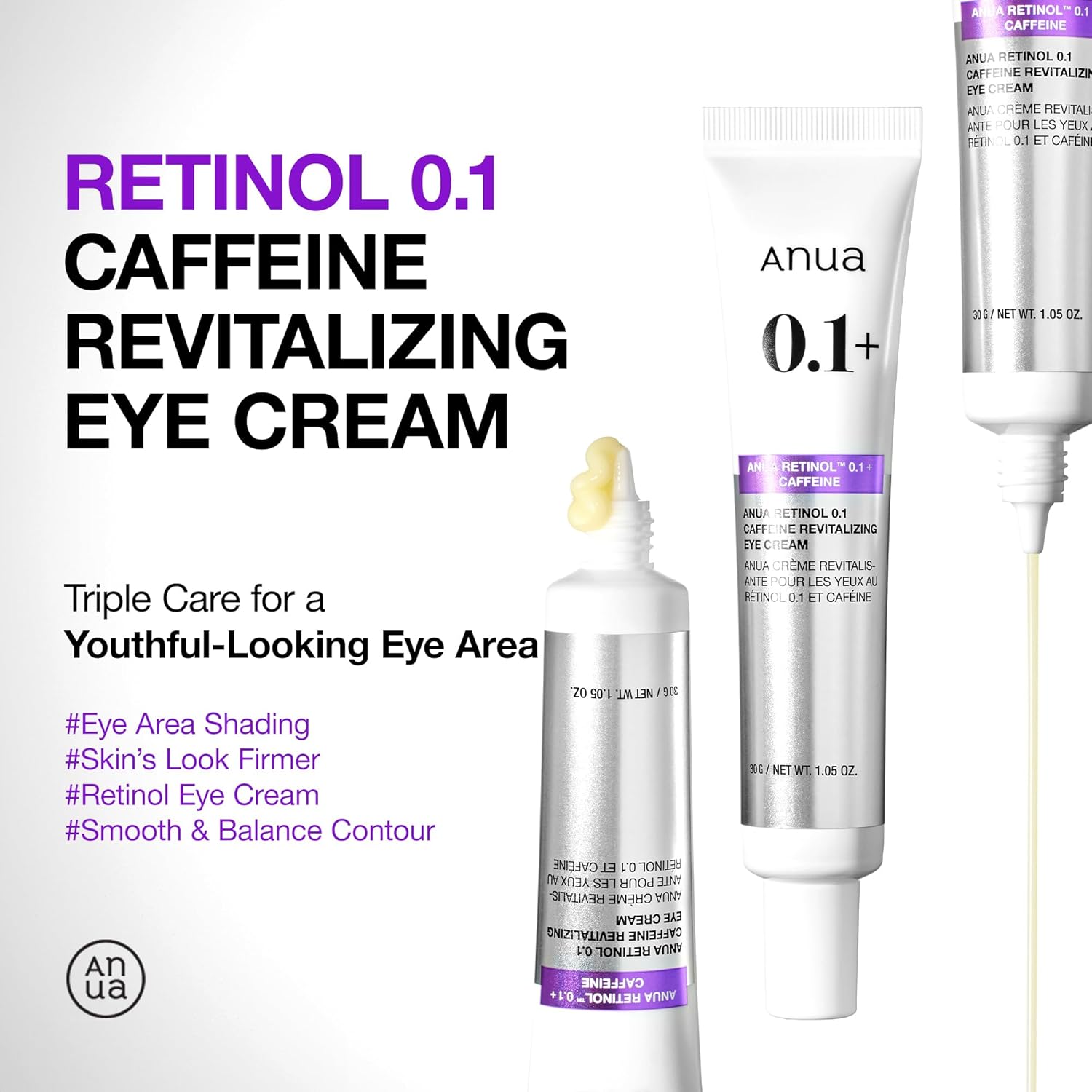 Anua_Retinol_0.1_Caffeine_Revitalizing_Eye_Cream,_Lightweight_Formula_for_Dark_Circles_&_Puffiness,_Hydrating_for_Sensitive_Skin,_Korean_Skincare,1.05_fl_oz