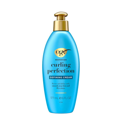 OGX_Argan_Oil_of_Morocco_Curl-Defining_Styling_Cream,_Anti-Frizz_Curl_Cream_for_Curly_Hair_&_All_Textures,_Cold-Pressed_Argan_Oil,_Paraben-Free,_Sulfate-Free_Surfactants,_Curly_Hair_Products,_6_oz