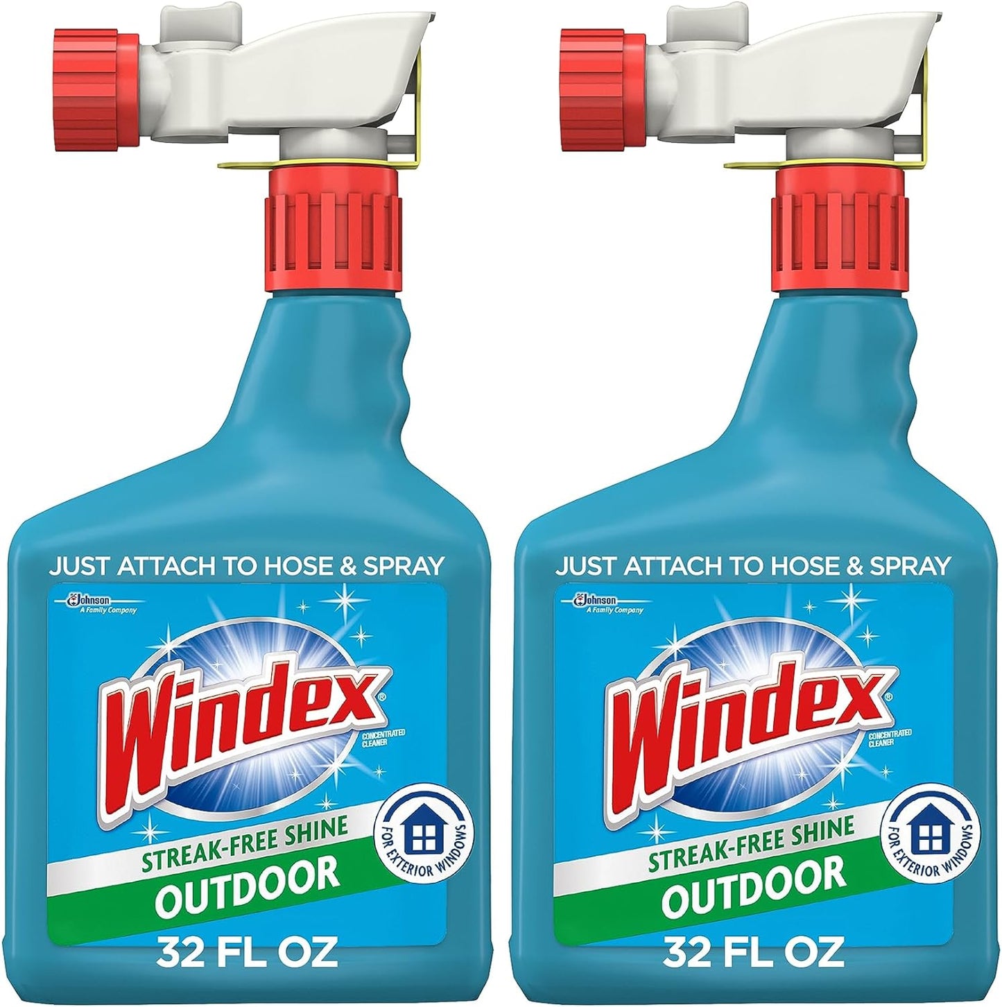 Windex_Outdoor_Window_and_Glass_Cleaner_for_Hose_Ammonia_Free,_Concentrated_Formula_for_Deep_Outdoor_Clean,_Patio_Cleaner,_Compatible_With_All_Hoses,_32_Fl_Oz_(Pack_of_2)
