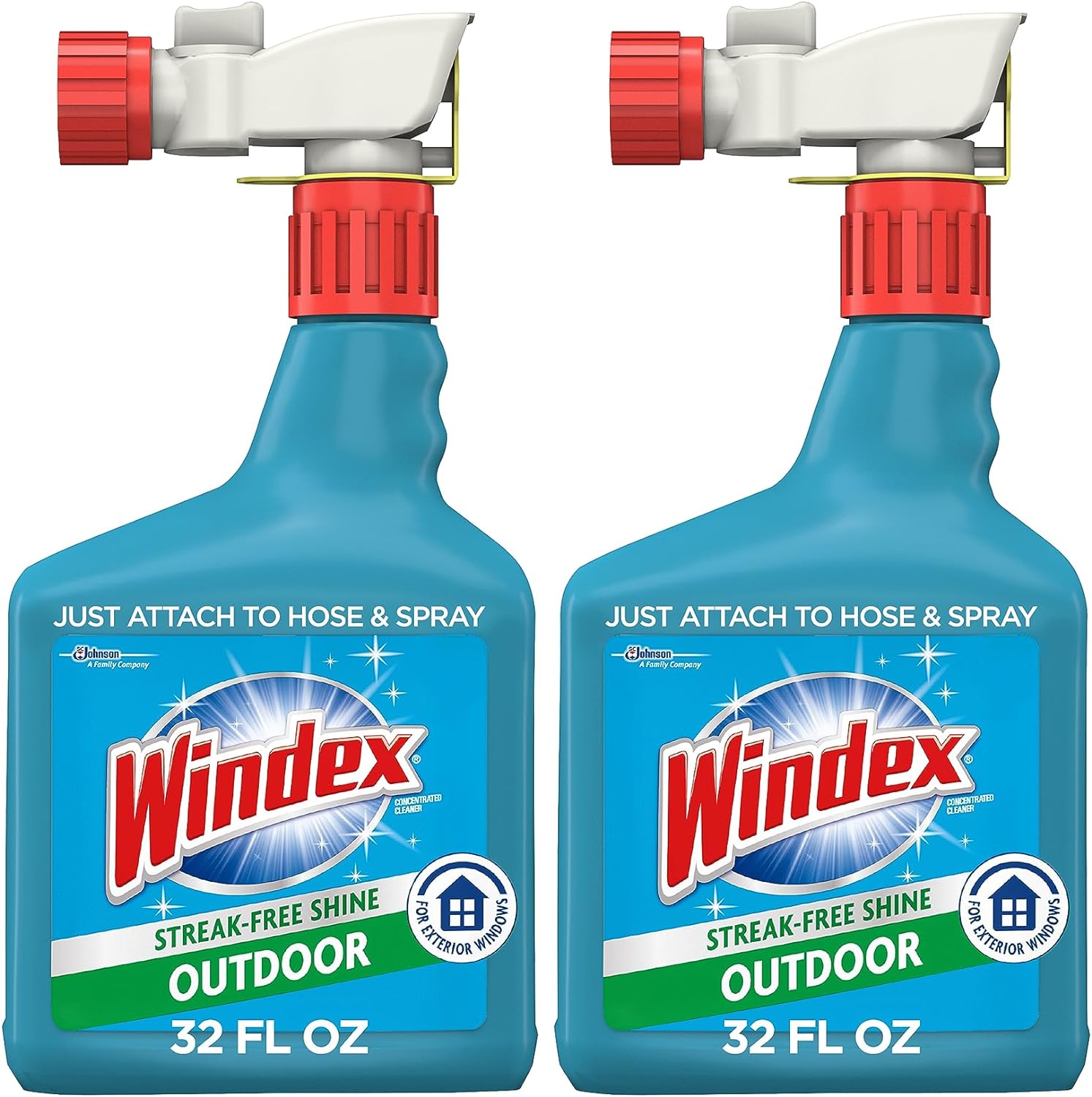 Windex_Outdoor_Window_and_Glass_Cleaner_for_Hose_Ammonia_Free,_Concentrated_Formula_for_Deep_Outdoor_Clean,_Patio_Cleaner,_Compatible_With_All_Hoses,_32_Fl_Oz_(Pack_of_2)