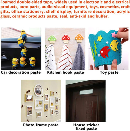 ToLanbbt_Double_Sided_Foam_Tape_1.18In_x_33FT,_Mounting_Tape_Heavy_Duty,_Strong_Adhesive_Weatherproof_Seal_Strips_for_DIY_Craft_Picture_Poster,_Car_&_Gap_Filling_Mountings,_Home_Office_Decor_(White)