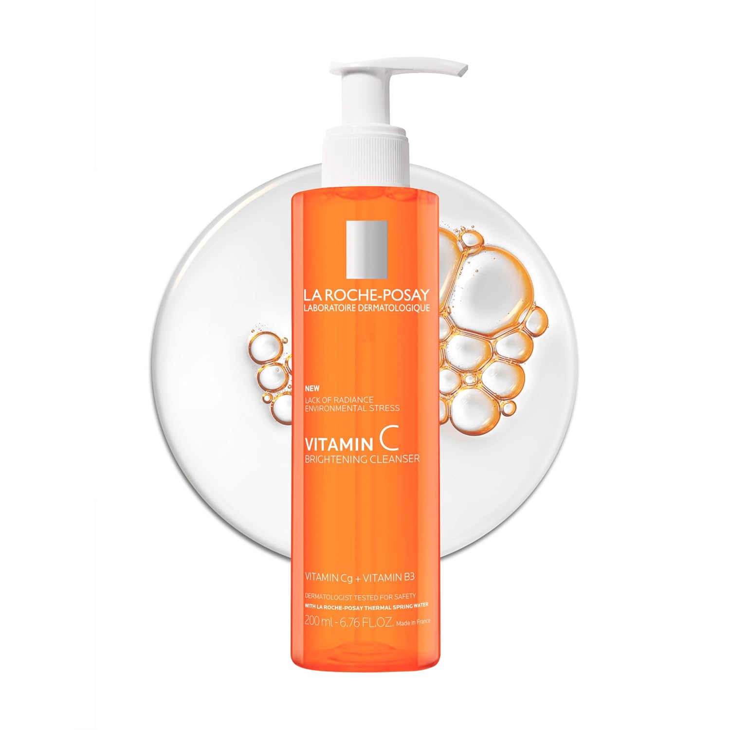 La_Roche-Posay_Vitamin_C_Brightening_Face_Wash,_Gentle_Foaming_Facial_Cleanser_with_Vitamin_Cg_and_Vitamin_B3_to_Brighten_and_Even_Skin_Tone,_Vitamin_C_Face_Wash_that_Cleanses_Dirt_&_Makeup,_200ml