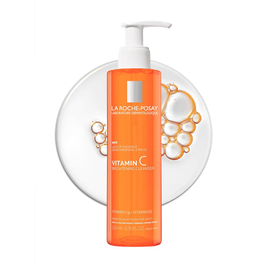 La_Roche-Posay_Vitamin_C_Brightening_Face_Wash,_Gentle_Foaming_Facial_Cleanser_with_Vitamin_Cg_and_Vitamin_B3_to_Brighten_and_Even_Skin_Tone,_Vitamin_C_Face_Wash_that_Cleanses_Dirt_&_Makeup,_200ml