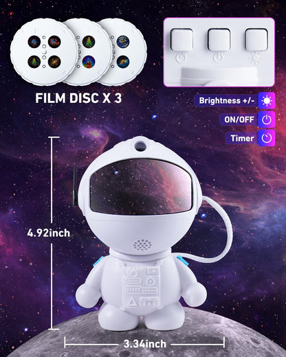 Astronaut_Galaxy_Projector,Star_Projector_with_12_Space_Films,Galaxy_Projector_for_Bedroom_with_Timer_and_360°Rotating_Magnetic_Head,Planetarium_projectors_is_Suitable_for_Kids_and_Adults_(White)