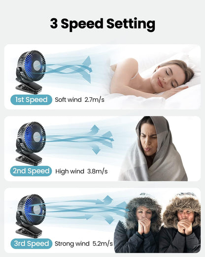 Gaiatop_Portable_Clip_on_Fan_Battery_Operated,_Small_Powerful_3_Speed_Quiet_360°_Rotate,_USB_Rechargeable_Mini_Personal_Cooling_Fan_for_Desk_Table_Home_Office_Stroller_Camping_Women_Gifts_Black_Blue