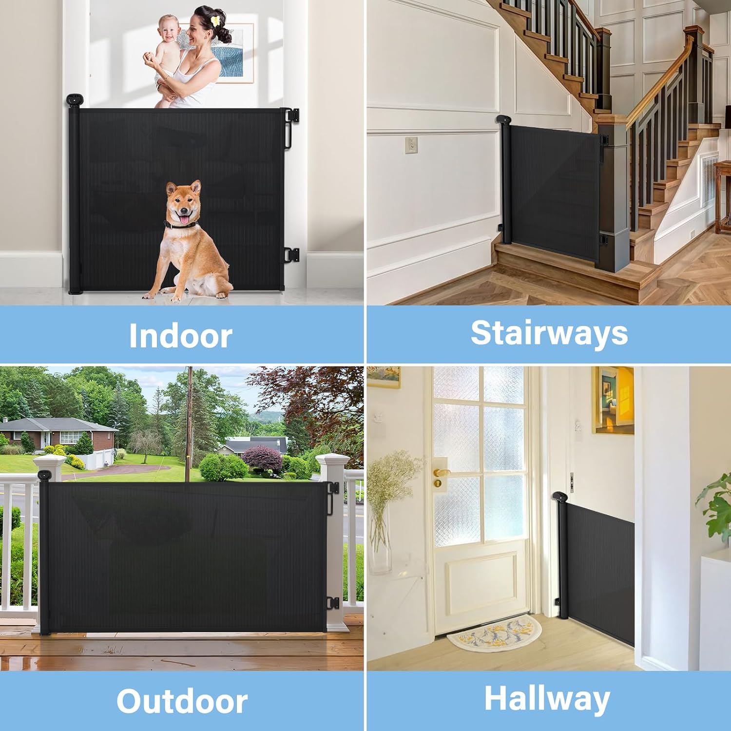 probebi_Retractable_Baby,_Child_&_Dog_Gates_for_Stairs,_Extends_to_54"_Wide_34"_Tall,_Use_for_Outdoor,_Indoor,_Hallways,_Doorways,_Deck,_Porch,_Black
