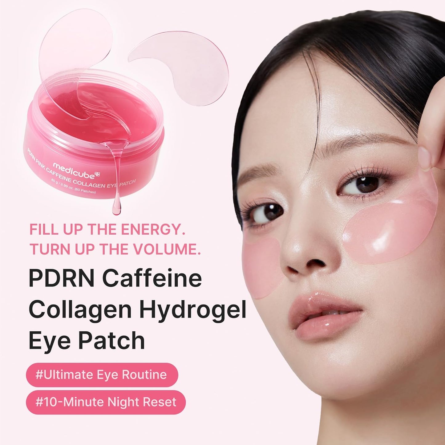 medicube_PDRN_Caffeine_Collagen_Eye_Patch_|_Gel_Eye_Patches_for_the_appearance_of_Dark_Circles,_Undereye_Bags_|_Firming,_Age-Defying_Care_with_Retinol,_Collagen_|_Korean_Skincare_|_30_Pairs