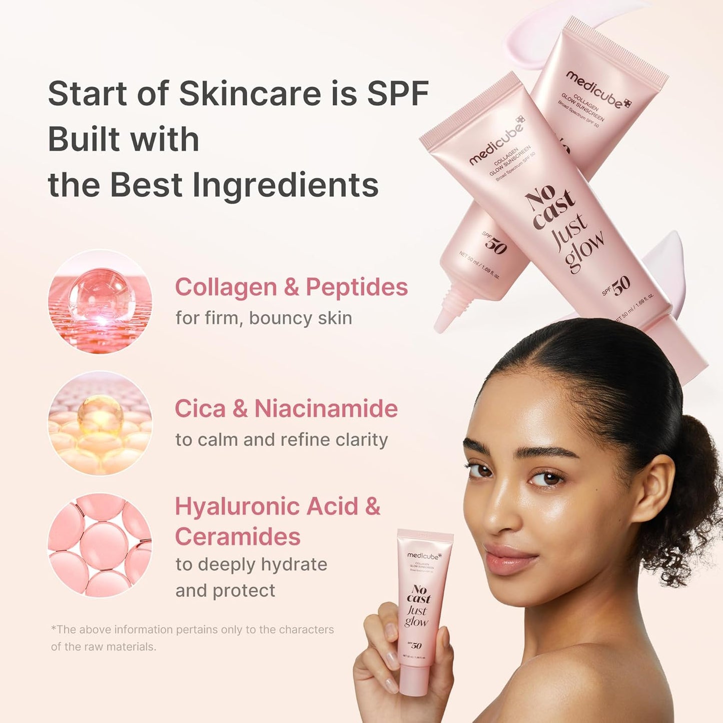medicube_No_Cast_Just_Glow_Collagen_Sunscreen_|_SPF_50_Broad_Spectrum_Face_Sunscreen_|_Lightweight,_Non-Sticky,_Hydrating_Formula_|_Peptide,_Cica_for_Soothing_&_Glow_|_Korean_Skincare