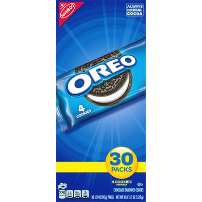 OREO_Chocolate_Sandwich_Cookies,_30_Snack_Packs_(4_Cookies_Per_Pack)