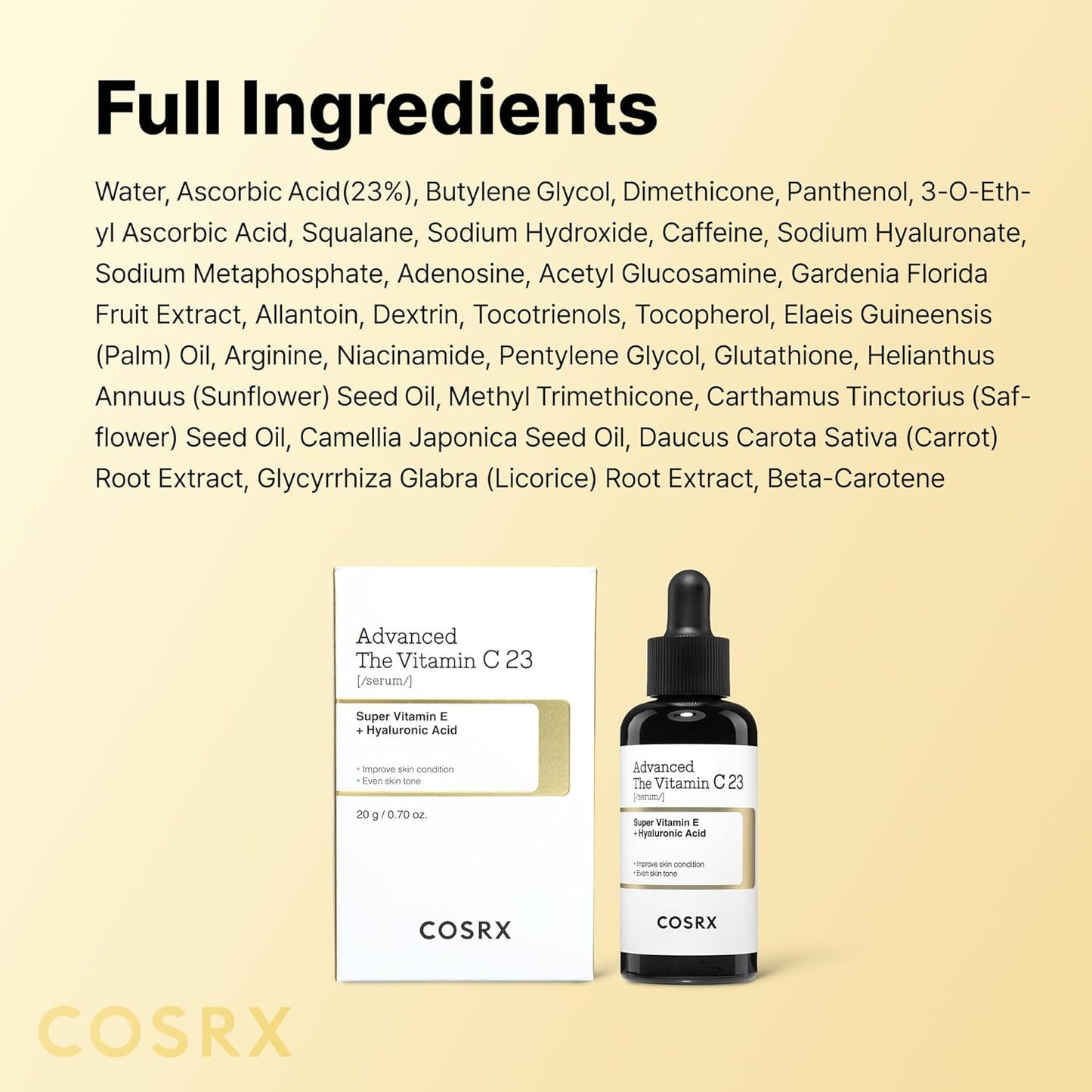 COSRX_Advanced_Pure_Vitamin_C_23%_Serum_with_Vitamin_E_&_Glutathione,_Korean_Vitamin_C_Serum_for_Fine_Lines,_Uneven_Skin_Tone_&_Dull_Skin,_0.7oz,_Korean_Skin_Care,_Mothers_Day_Gifts_for_Mom_&_Wife