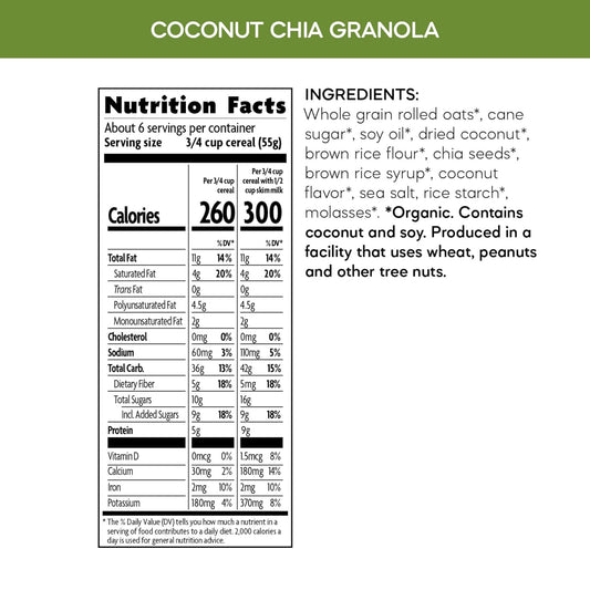 Nature's_Path_Organic_Coconut_Chia_Granola,_12.34_oz_(Pack_of_1),_Non-GMO