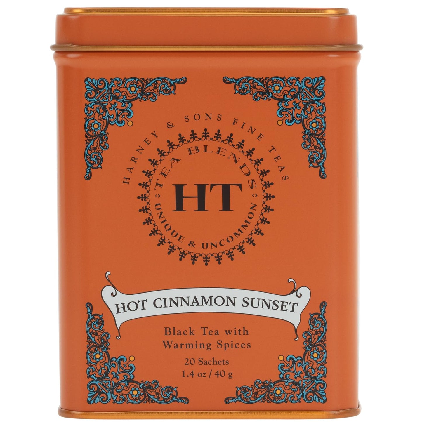 Harney_&_Sons_Caffeinated_Hot_Cinnamon_Sunset_Black_Tea_with_Orange_and_Cloves_Tin_20_Sachets_(Pack_of_1)