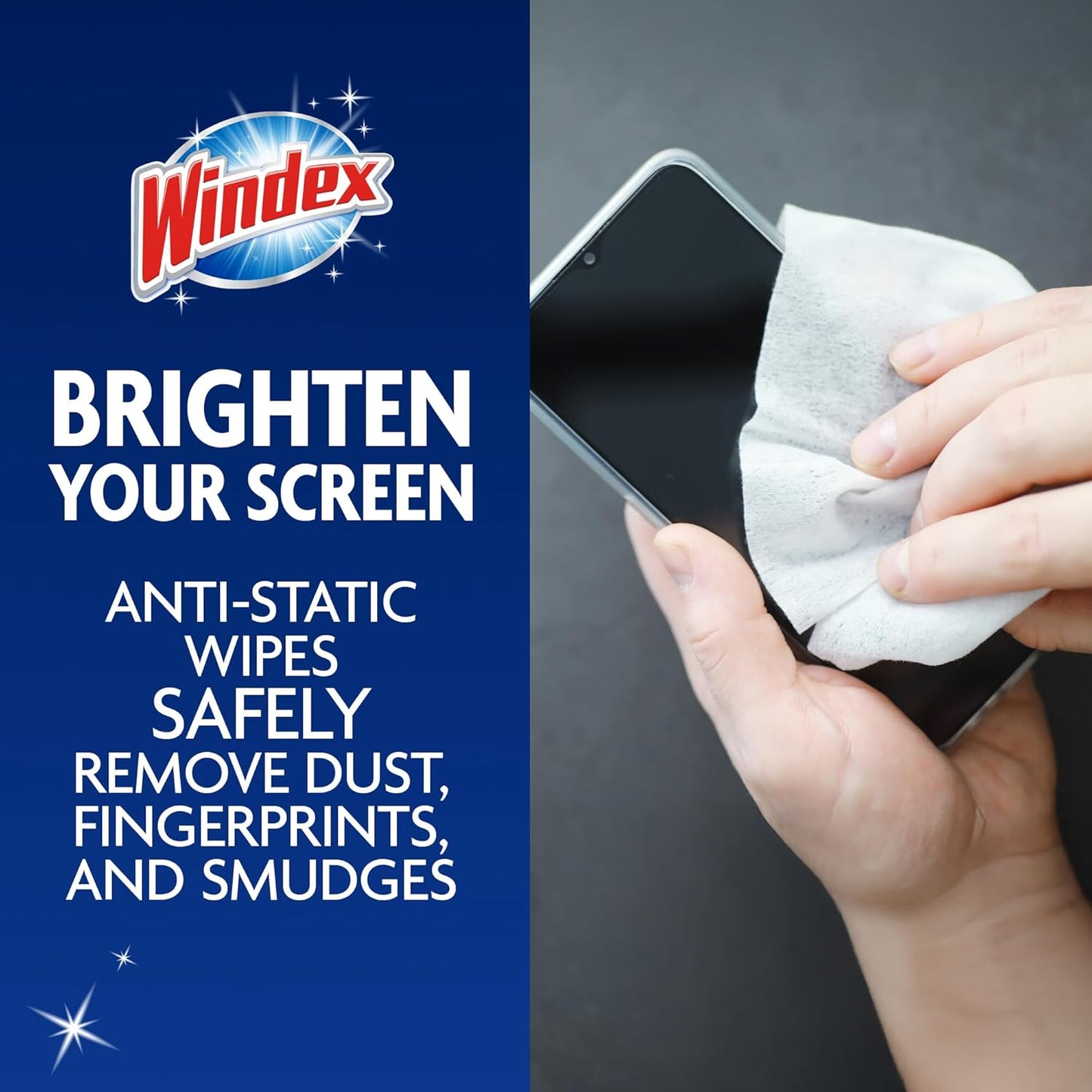 Windex_Electronic_Cleaning_Wipes,_Pre-Moistened_Screen_Wipes_for_TVs,_Phones,_and_Other_Electronics,_Resealable_for_a_Freshness_Lock,_25_Count