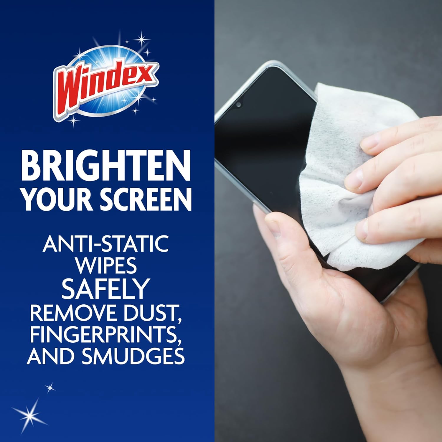 Windex_Electronic_Cleaning_Wipes,_Pre-Moistened_Screen_Wipes_for_TVs,_Phones,_and_Other_Electronics,_Resealable_for_a_Freshness_Lock,_25_Count