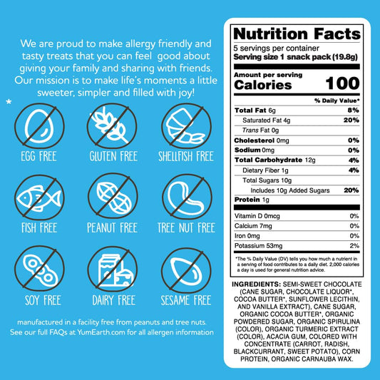 YumEarth_Choco_Yums,_5-0.7_Ounce_Snack_Packs,_Allergy_Friendly,_Gluten_Free,_Non-GMO,_Vegan,_No_Artificial_Flavors_or_Dyes_(3.5_Ounce_(Pack_of_1))