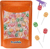 Halloween Multicolor Skulls Tattoo Lollipop Suckers Candy, Great for Halloween Goody Bag Fillers, Individually Wrapped, 6 gram Pop (Half-Pound)